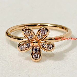 Pandora Dazzling Daisy Rose Gold Ring #180932CZ